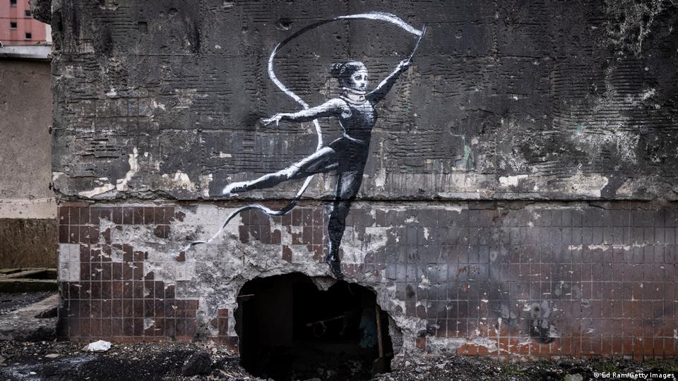 Banksy пацвердзіў сем графіці яго аўтарства ва Украіне