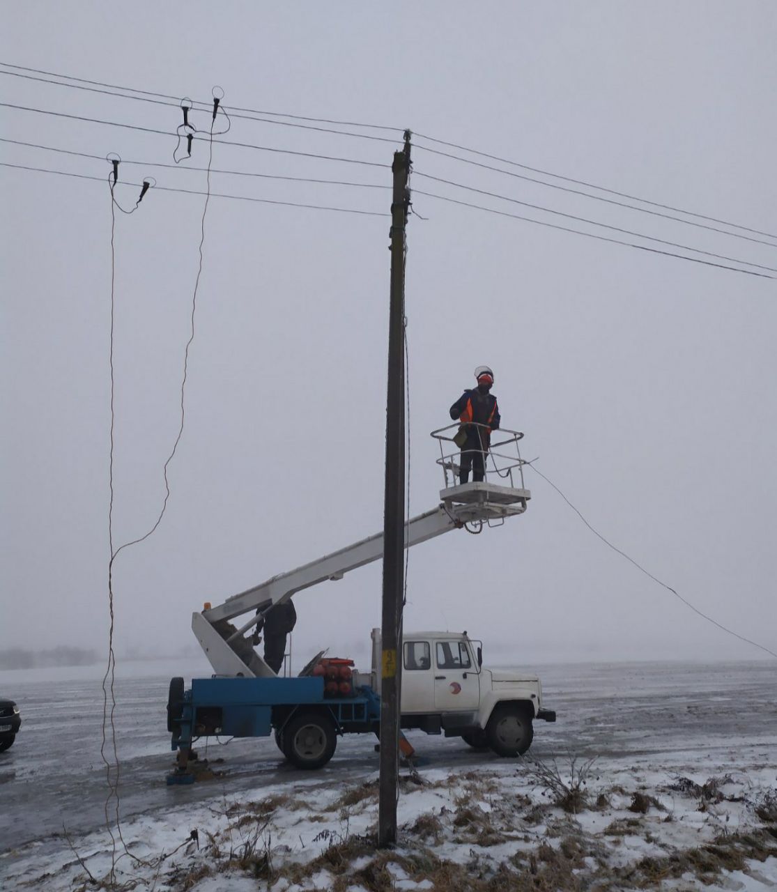 Снегопад нарушил энергоснабжение в Могилевской области