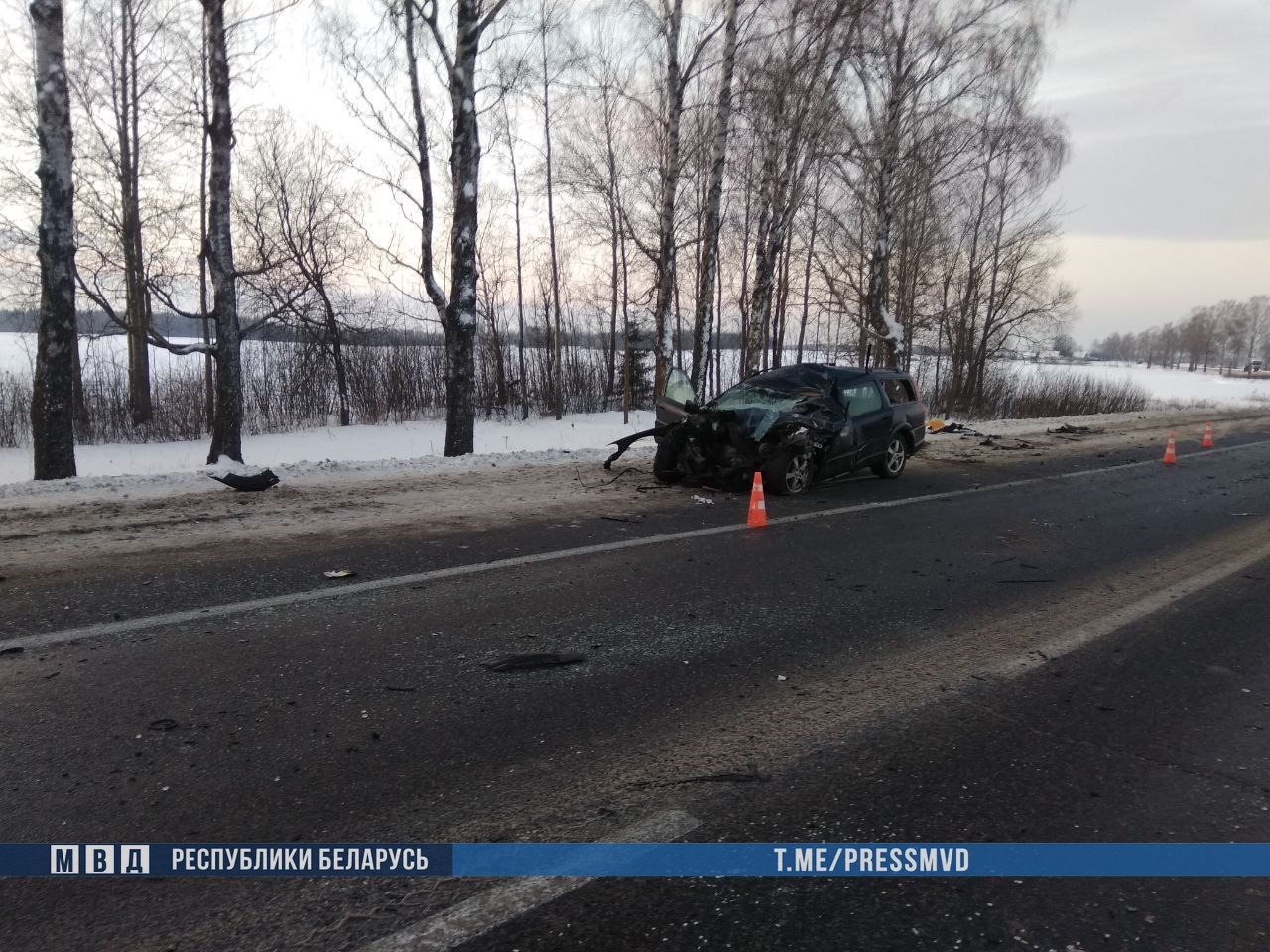 Автобус с 35 пассажирами попал в аварию под Витебском. Есть погибший