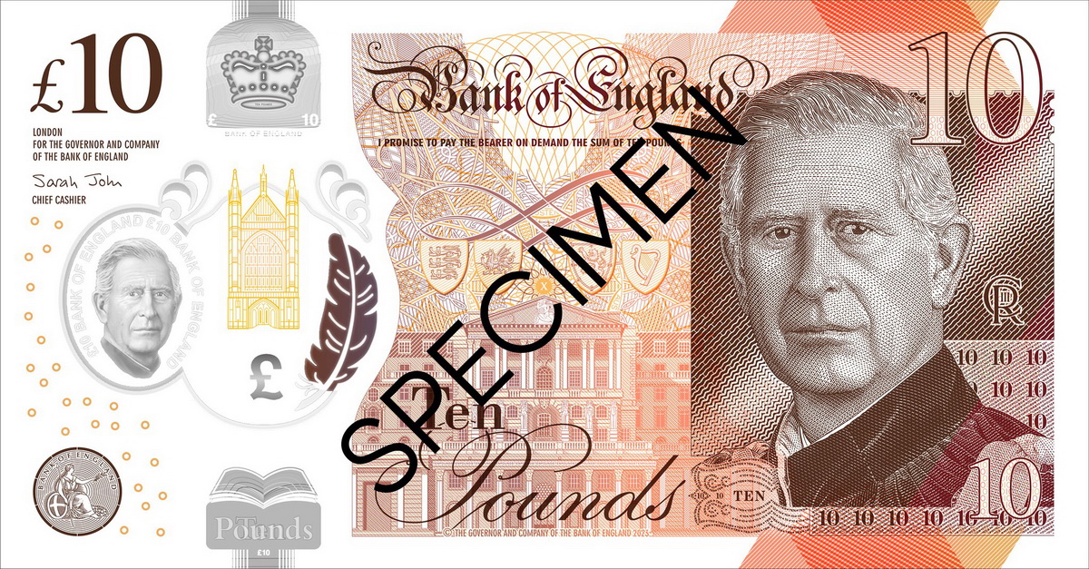Банк Англии представил банкноты с Карлом III