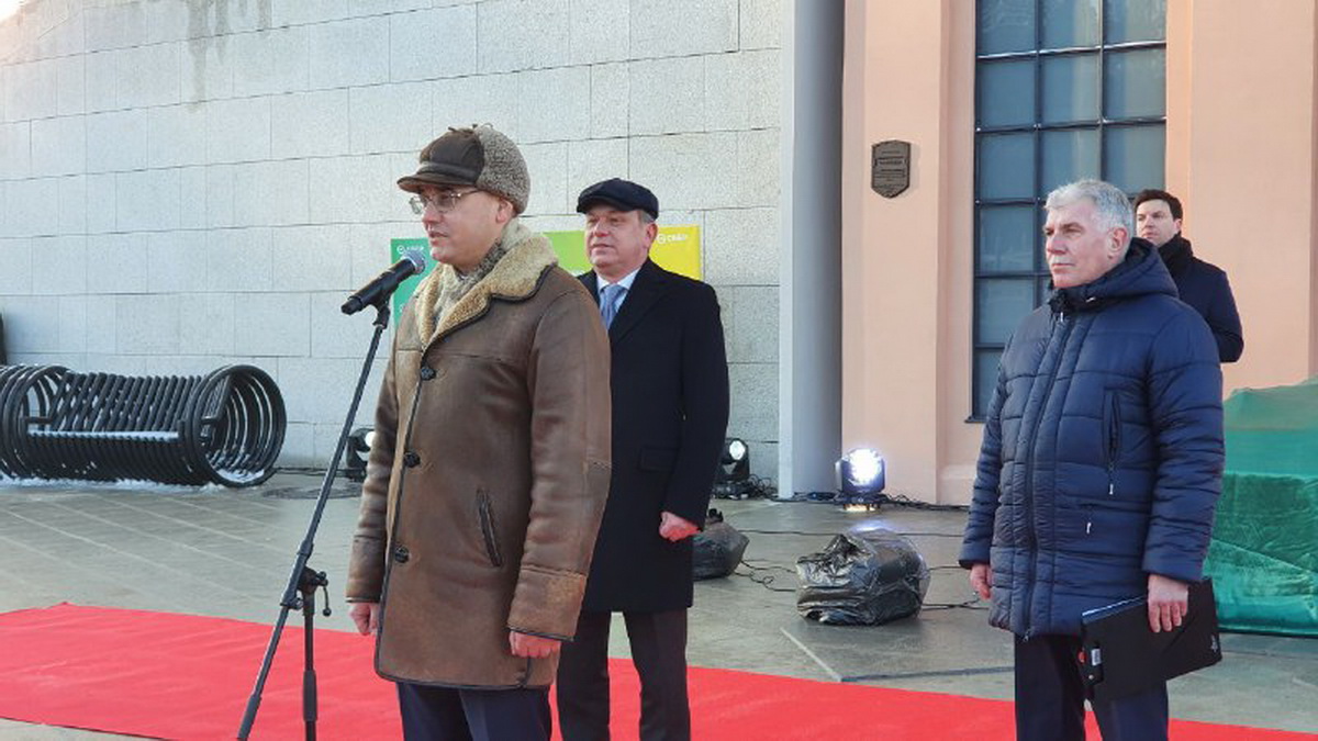 В Минске открыли восстановленный фасад первой минской электростанции