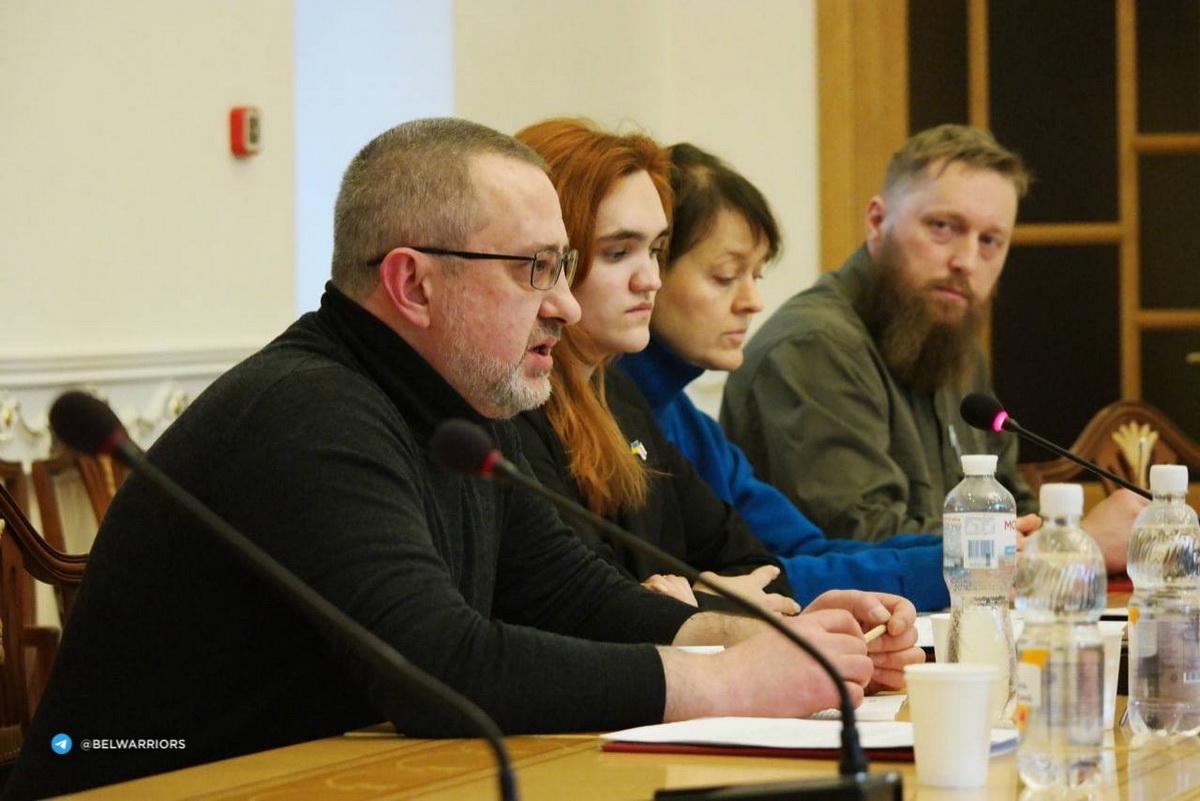 Полк Калиновского и беларусские правозащитники встретились с омбудсменом Украины