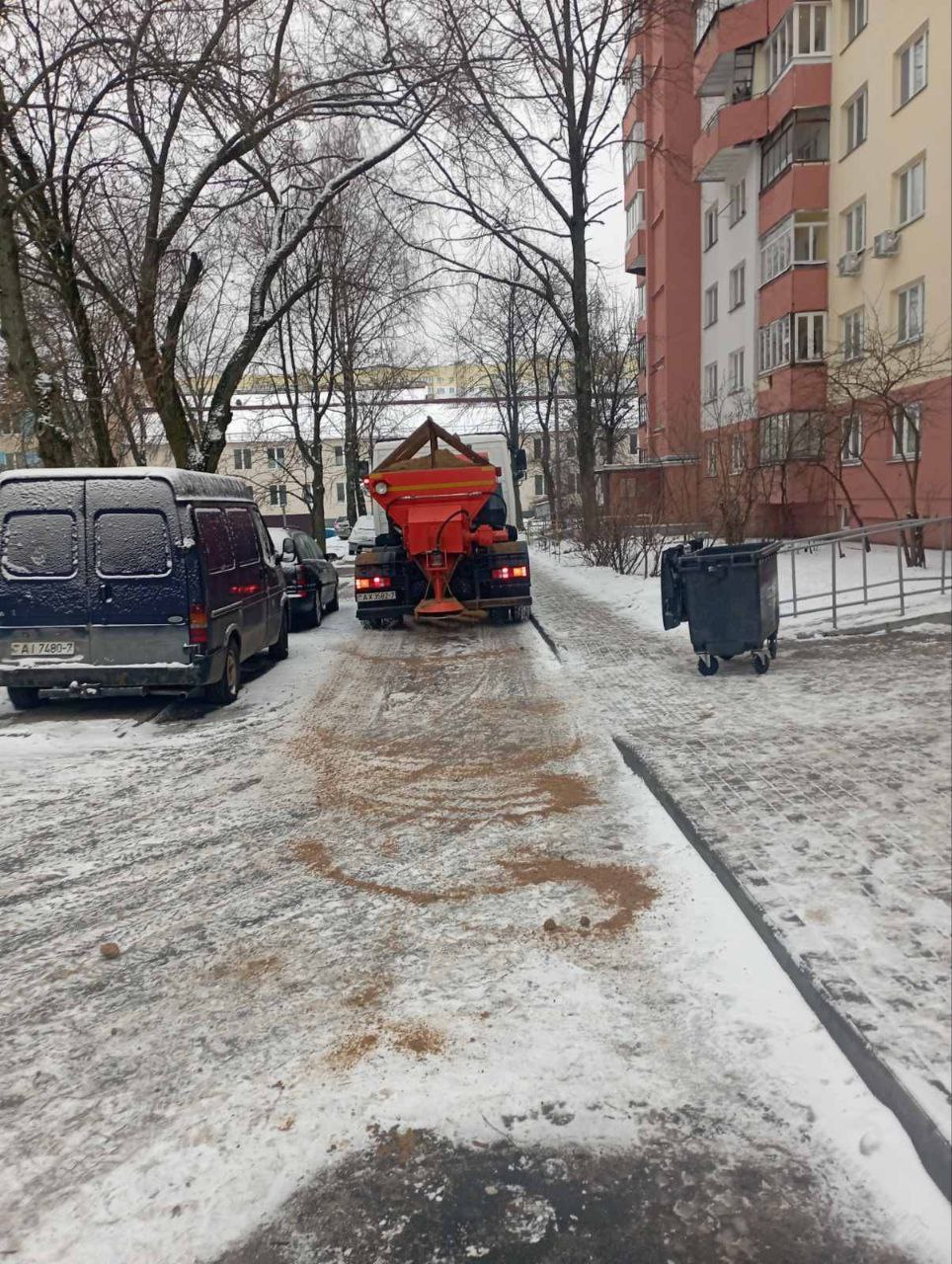 В Минске местами идет ледяной дождь