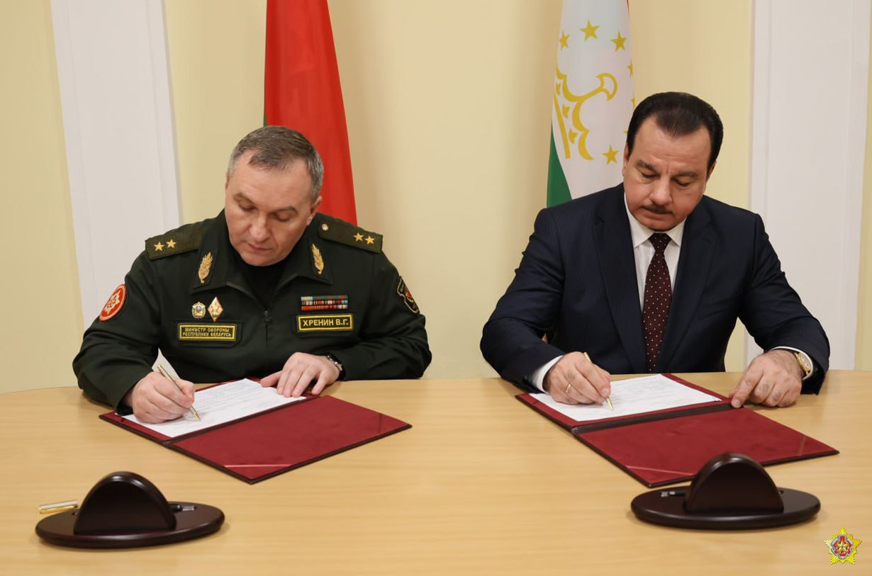 Министерства обороны Беларуси и Таджикистана утвердили план сотрудничества на год