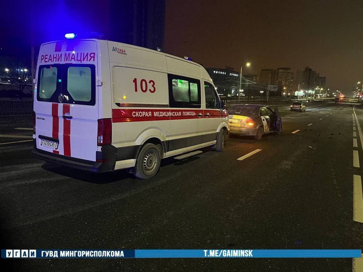 Пешеход погиб после наезда такси в Минске