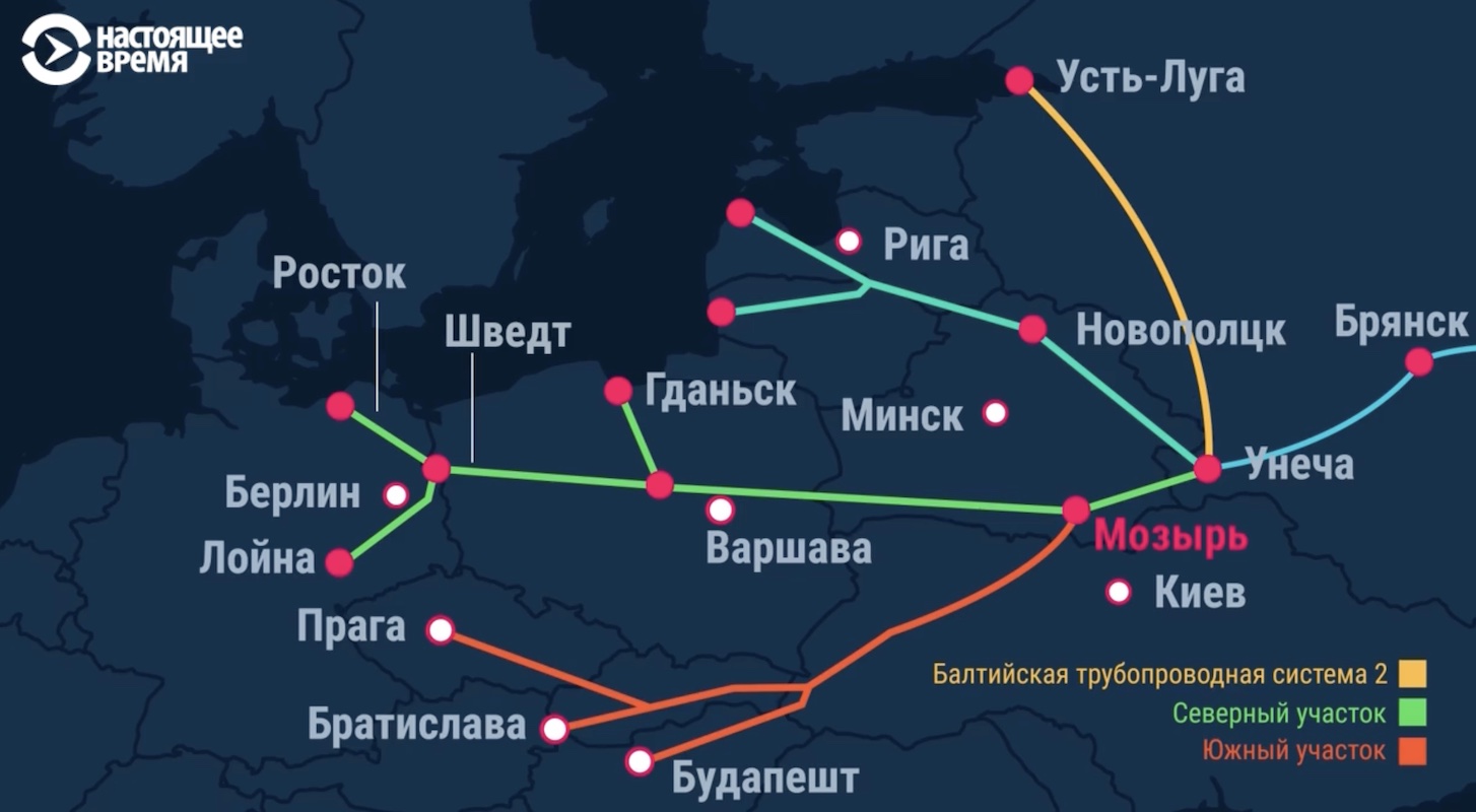 Россия прекратила поставки нефти по "Дружбе" в Польшу