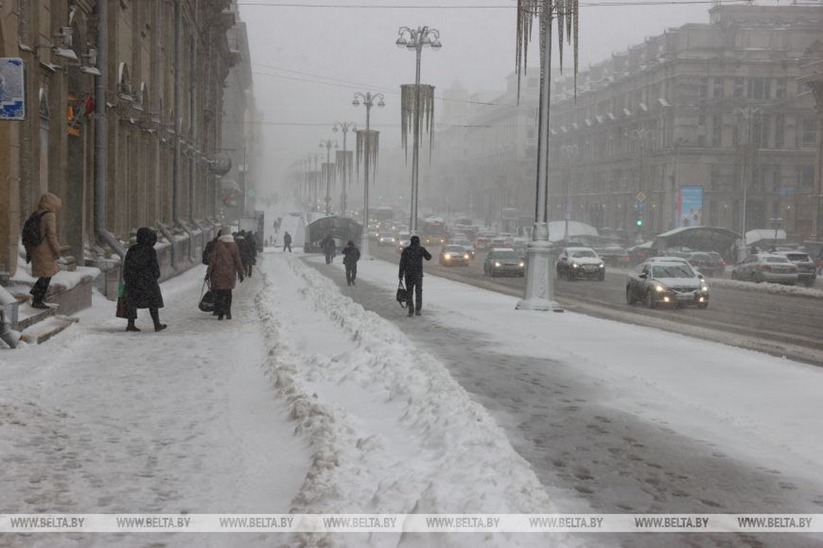 ГАИ Минска ввела план "Погода" из-за усложнения дорожных условий