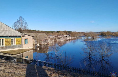 Паводок в Витебской области. Деревня Бабиновичи Лиозненского района. Март 2023 года