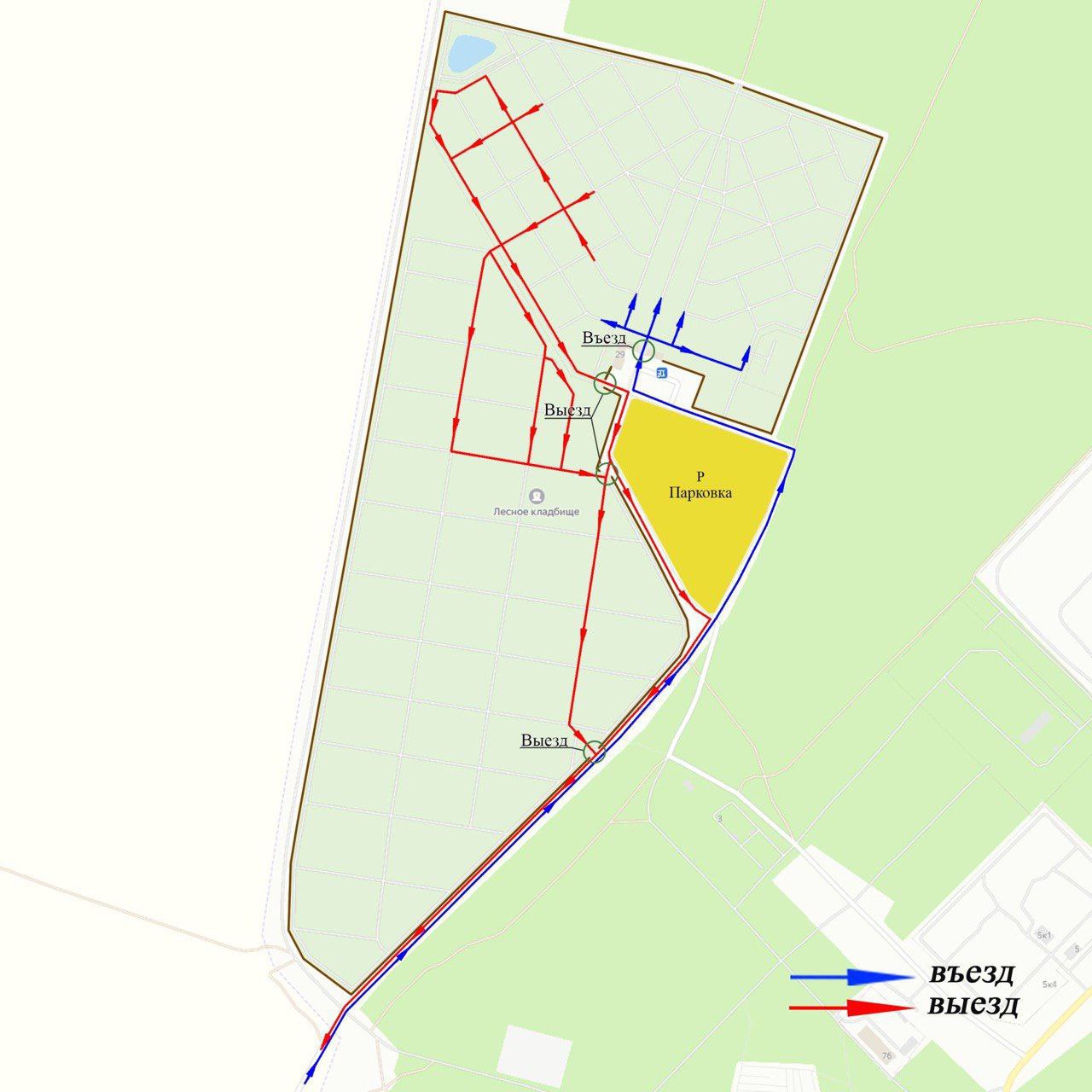 ГАИ изменит движение у минских кладбищ на Радуницу