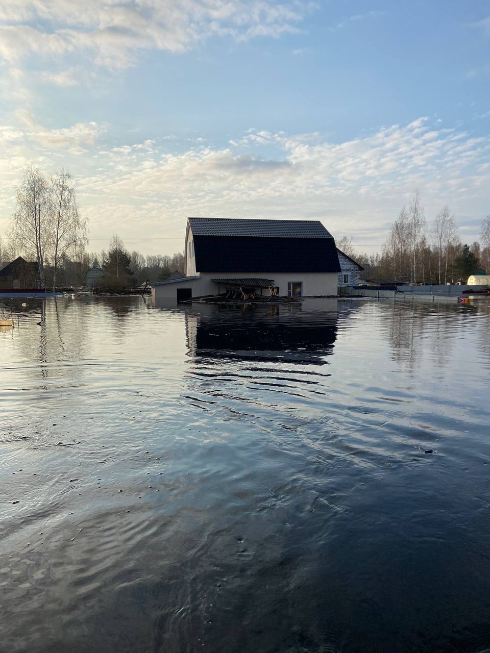 Вода прорвала дамбу под Гомелем