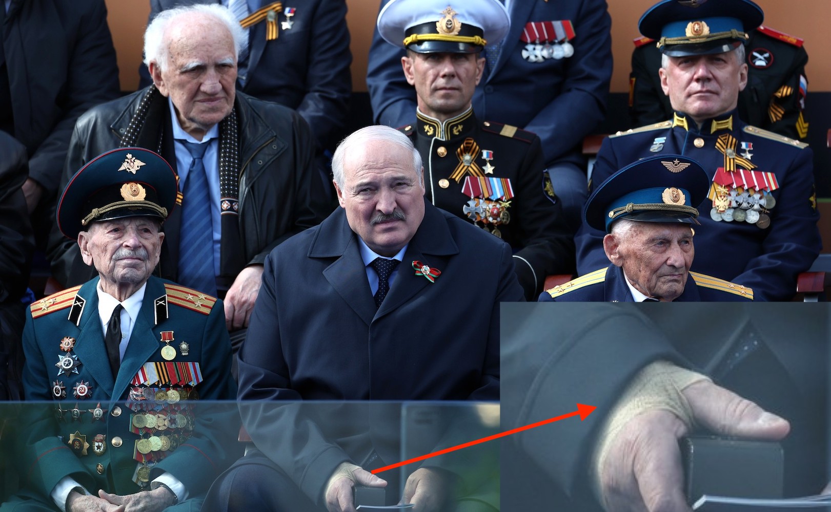 Лукашенко снова появился на публике с перебинтованной рукой