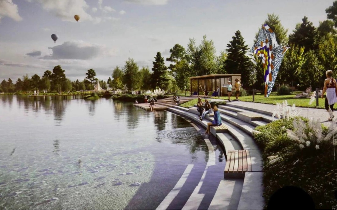 Новый парк на Цнянском водохранилище хотят открыть к августу