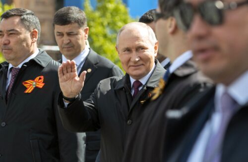 Владимир Путин после парада в Москве.