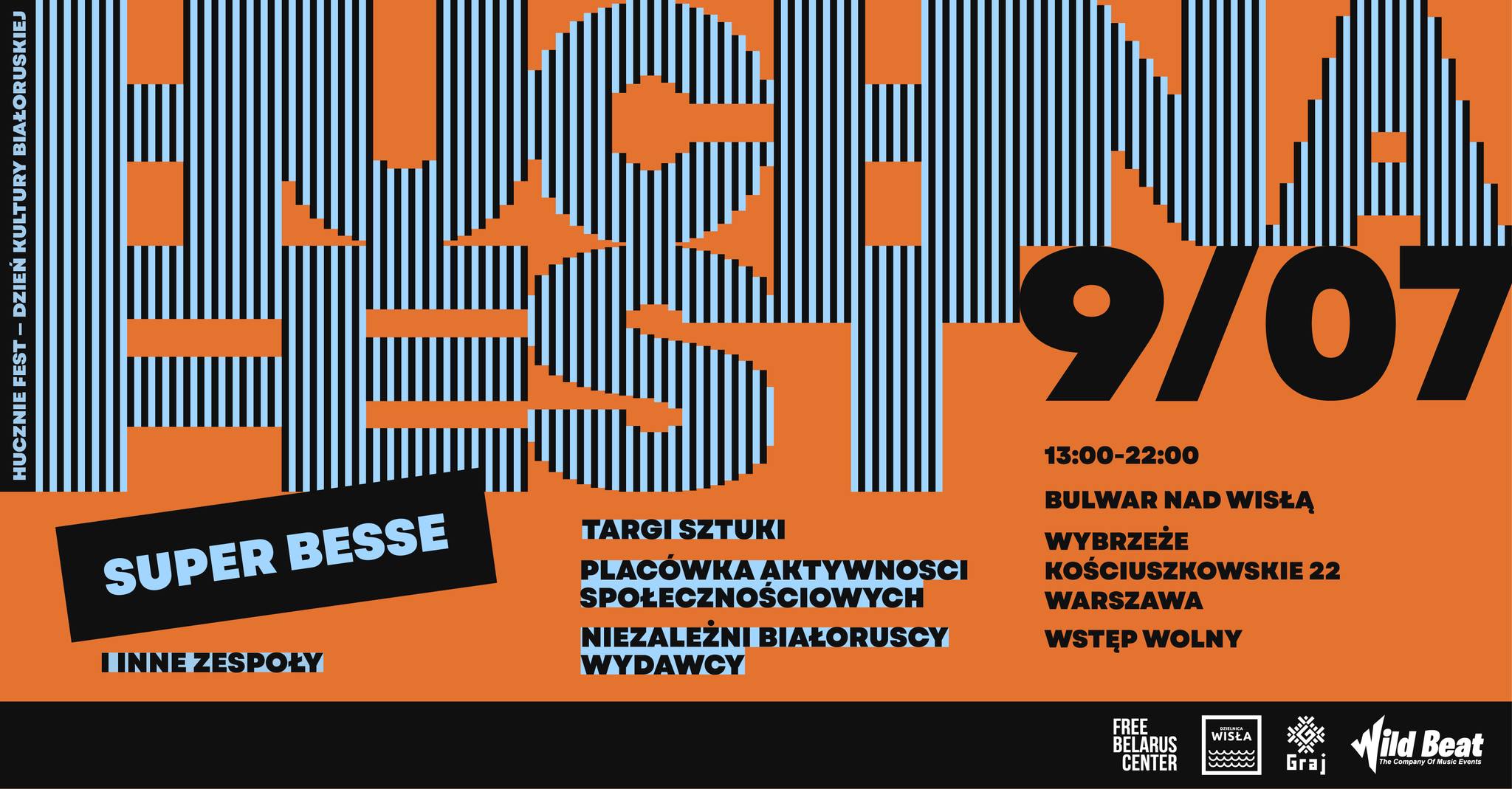 Галоўны хэдлайнер музычнай сцэны — Super Besse, а літаратурнай — Альгерд Бахарэвіч: у Варшаве пройдзе Hučna Fest