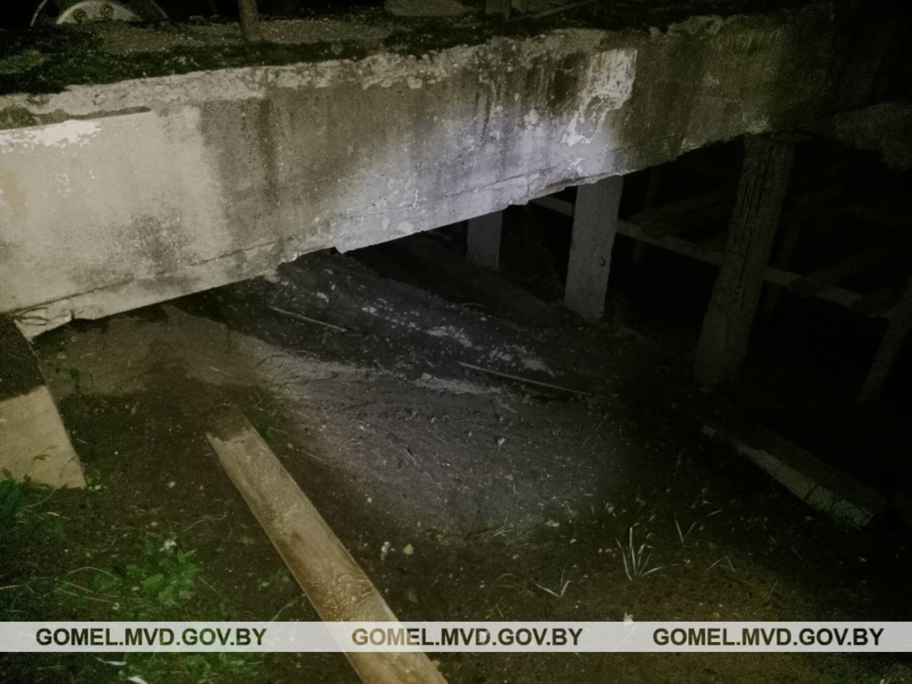В Ветковском районе обрушился мост
