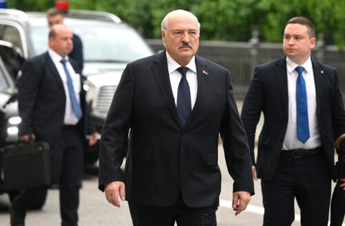 Александр Лукашенко перед заседанием ВЕЭС. 25 мая 2023