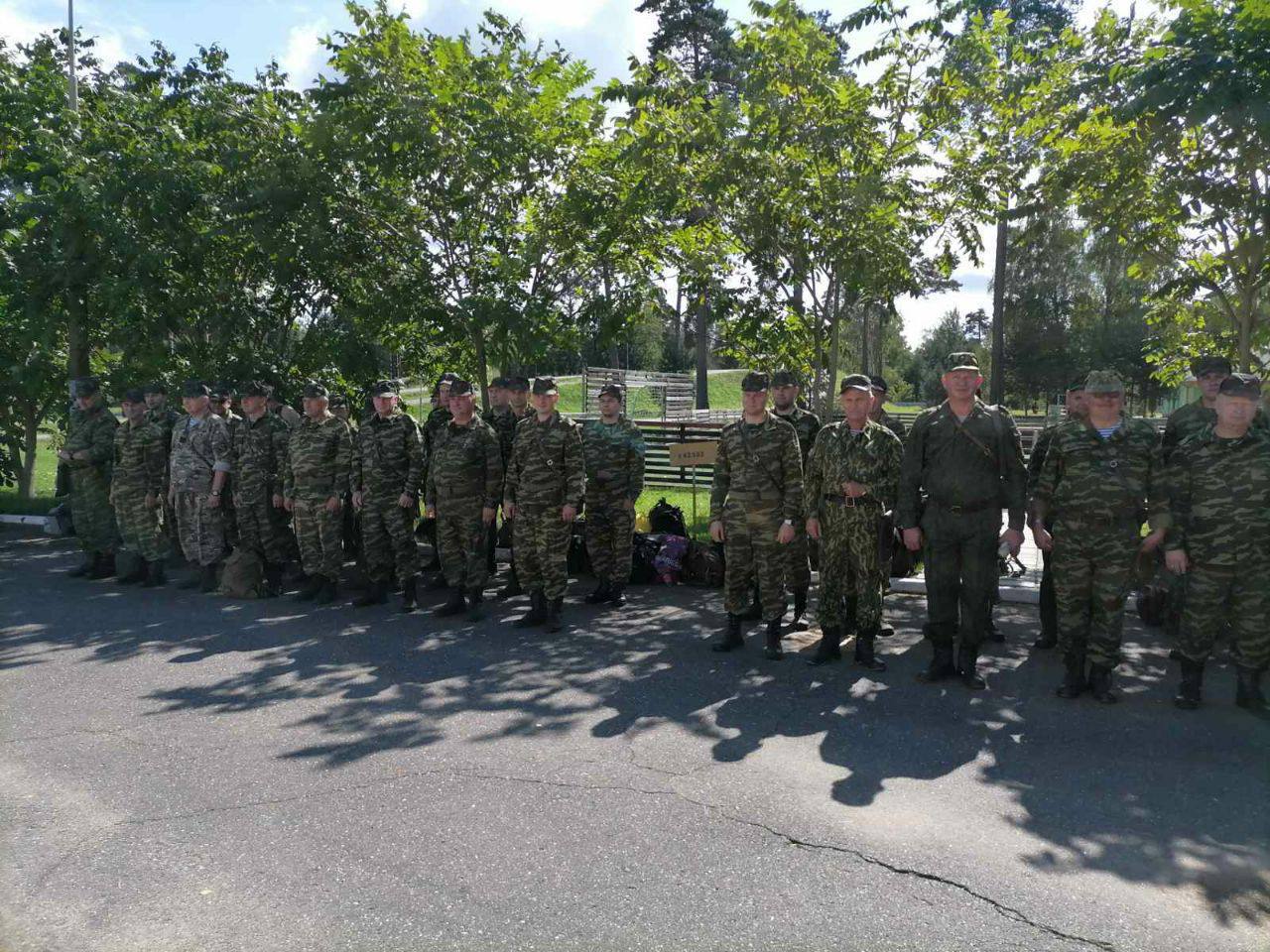 Военнообязанных приняли в территориальные войска в Полоцком районе