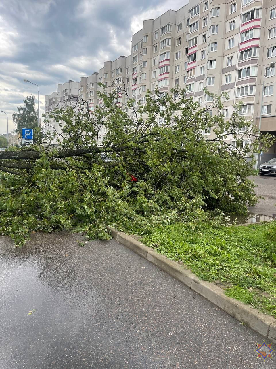 Спасатели показали последствия непогоды в трех областях