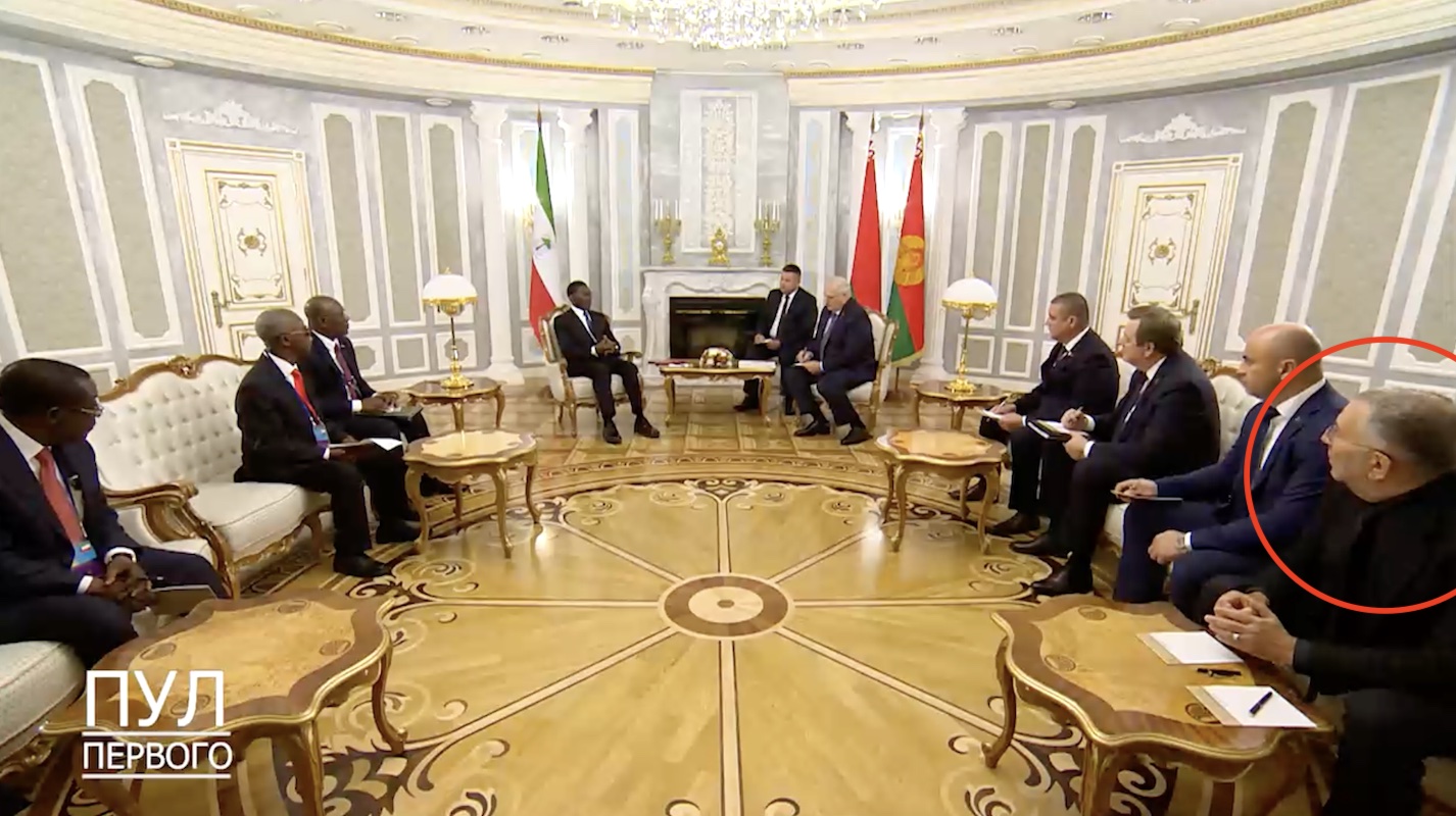 Бизнесмен Зингман на переговорах Лукашенко и Мбасого - фотофакт