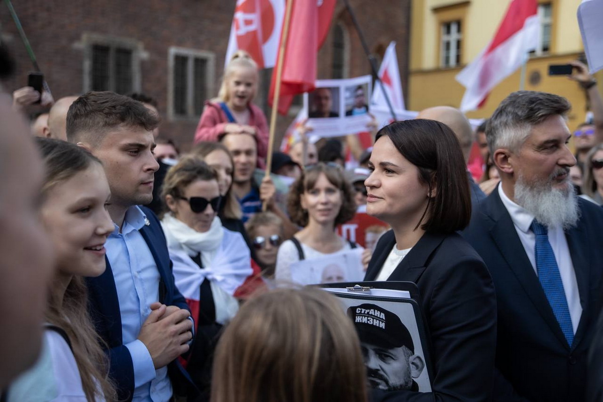 Тихановская на митинге во Вроцлаве: Необходимо поддерживать друг друга в борьбе