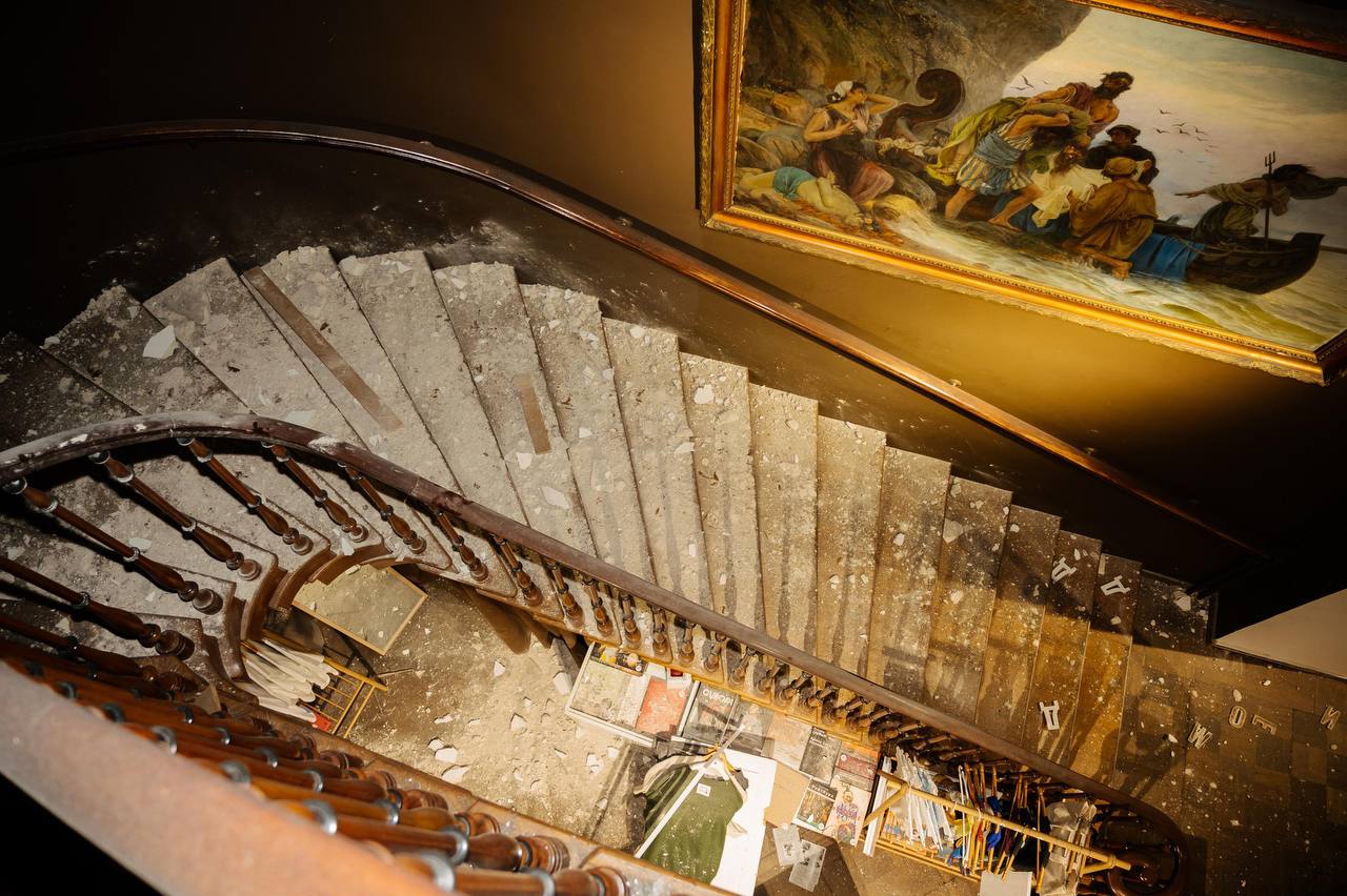 Музей поврежден в результате удара по Одессе