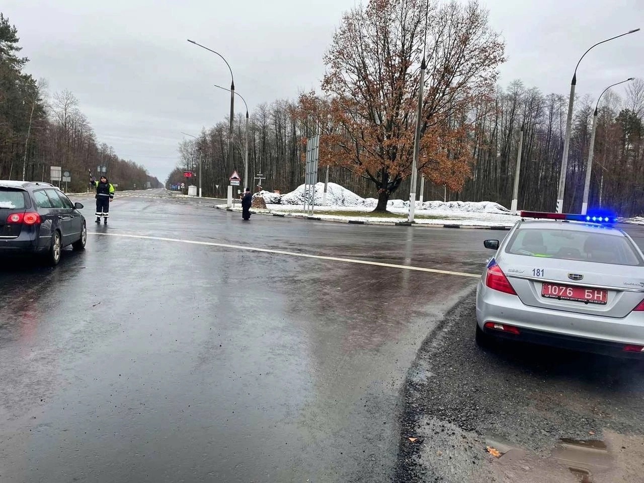 В Брестской области освятили опасные участки дорог