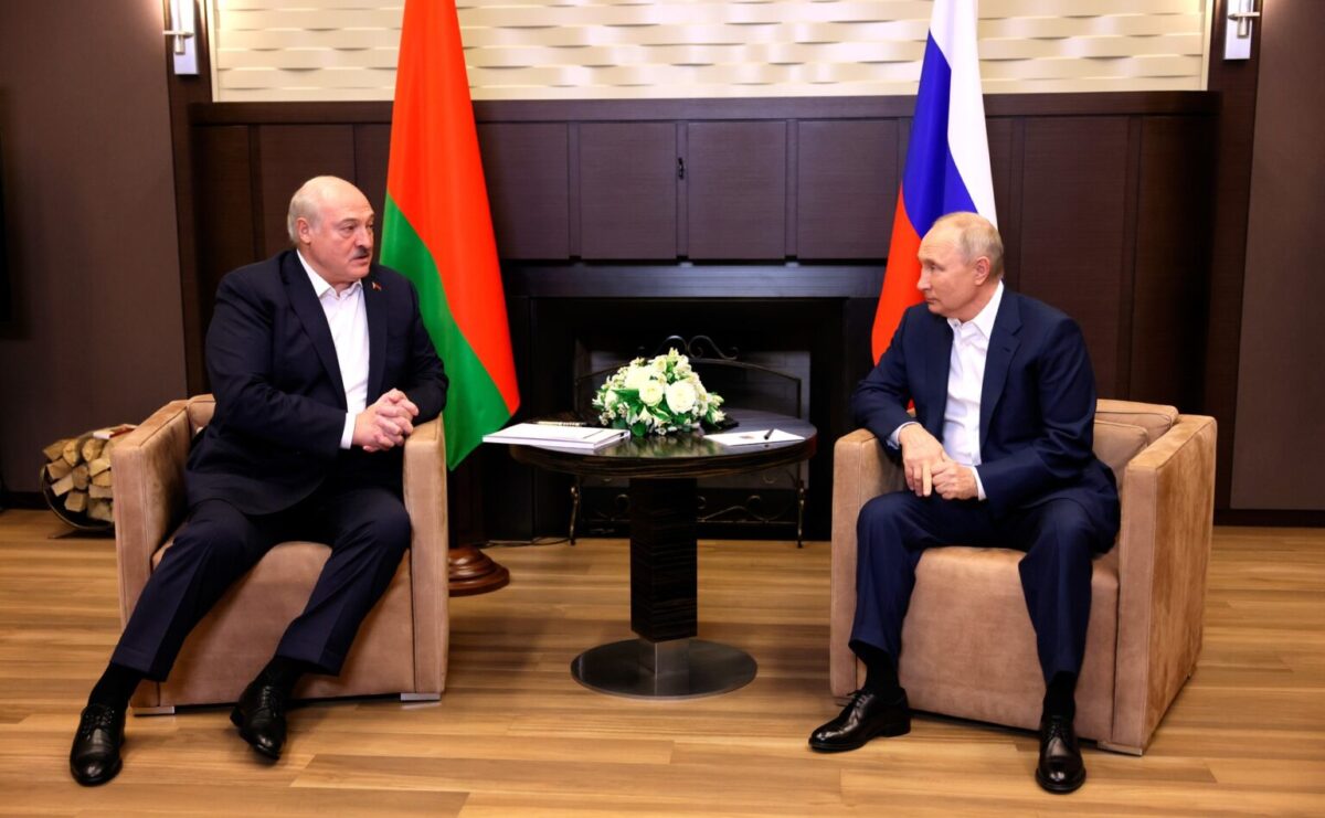 Лукашенко и Путин на переговорах в Сочи. 15 сентября 2023 г.