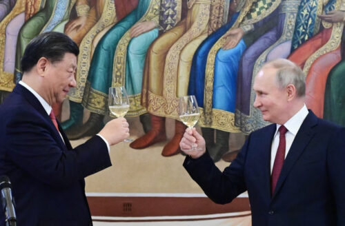 Владимир Путин и Си Цзиньпин в Москве, 21 марта 2023 года