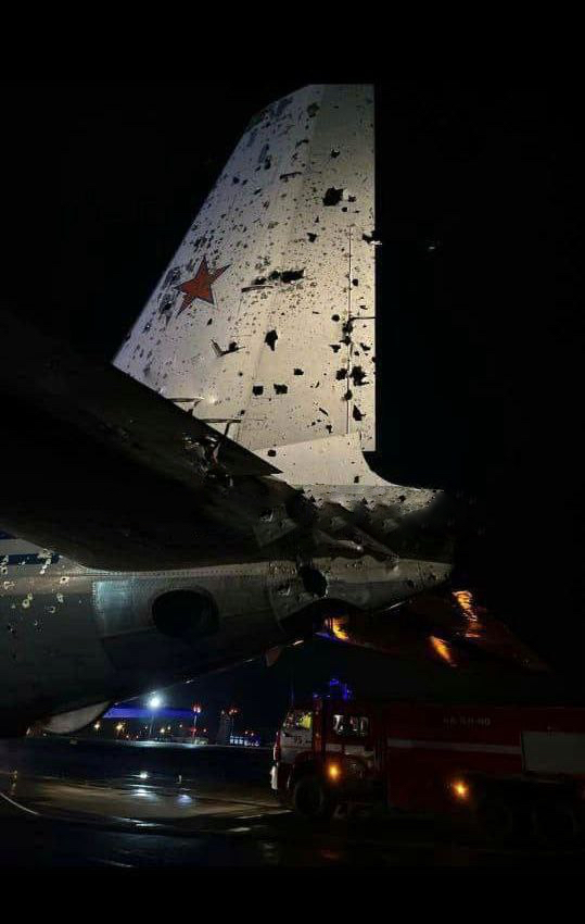 В сети появилось фото поврежденного Ил-22
