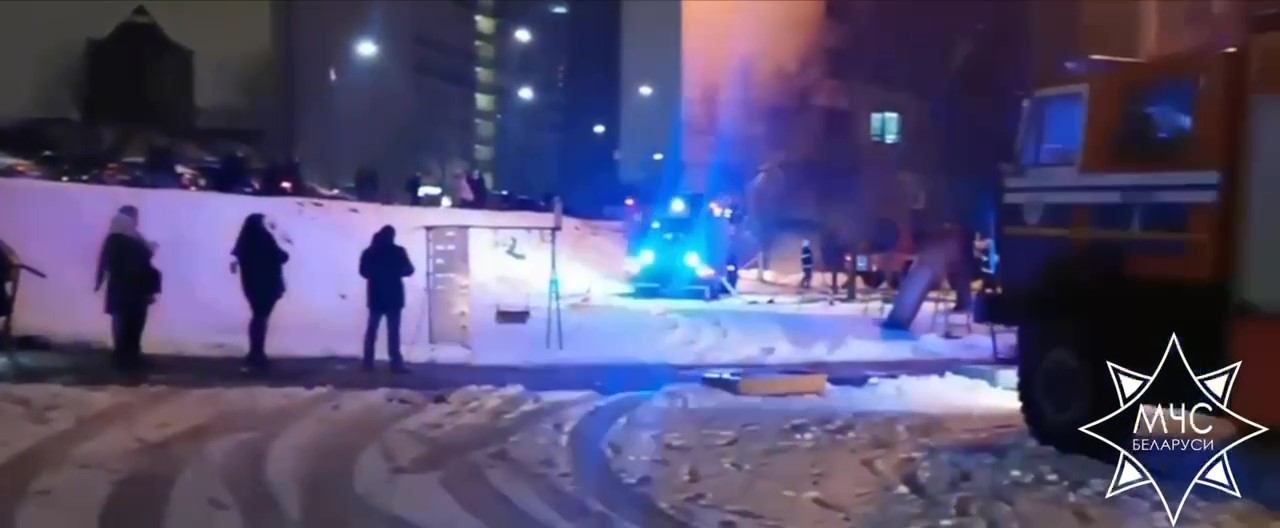 Общежитие горело в Минске на улице Кропоткина