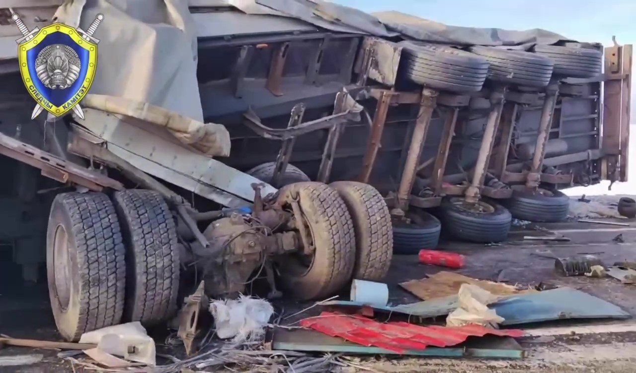 Водитель фуры погиб в столкновении шести автомобилей под Витебском