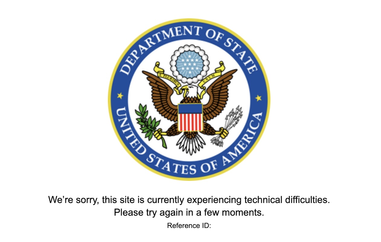 Сайт посольства США в РФ упал после предупреждения о возможных терактах в Москве