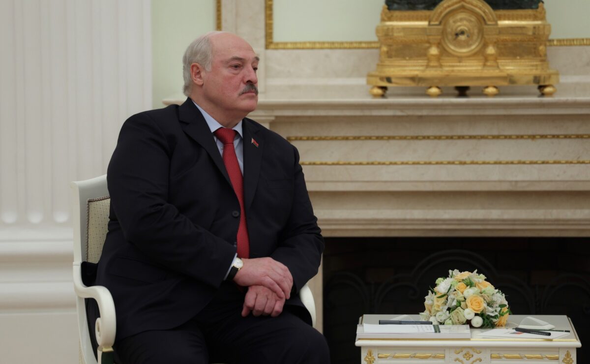 Александр Лукашенко на переговорах с Владимиром Путиным