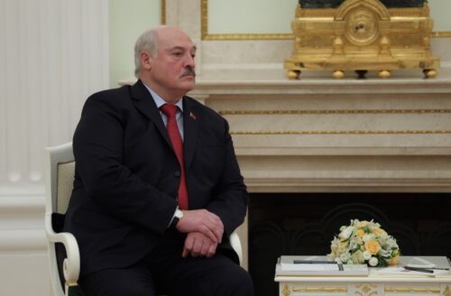 Александр Лукашенко на переговорах с Владимиром Путиным