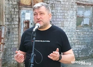 Акция солидарности с беларусскими журналистами-политзаключенными состоялась в Вильнюсе