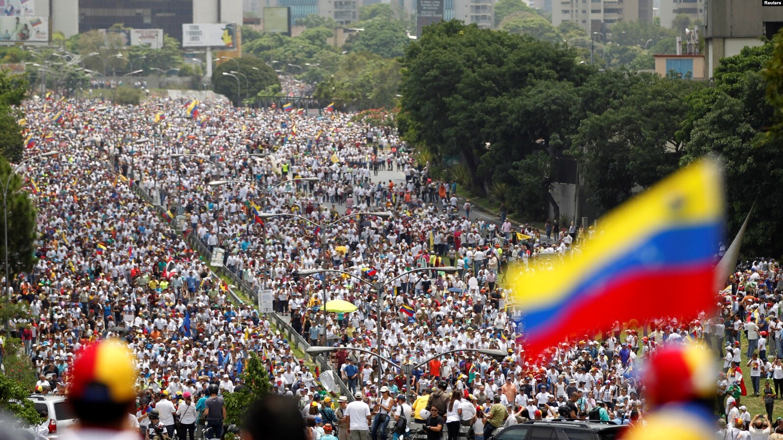 Акция протеста в Каракасе