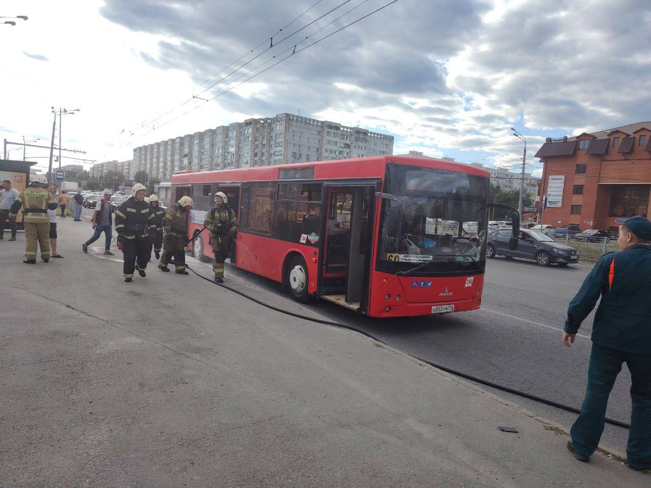 Беларусский МАЗ задымился в Казани