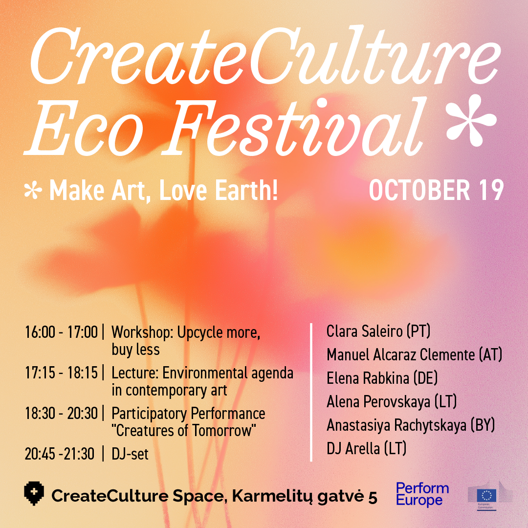 У Вільні пройдзе CreateCulture Eco Festival