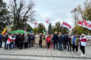 Акция солидарности с беларусскими политзаключенными прошла в Вильнюсе