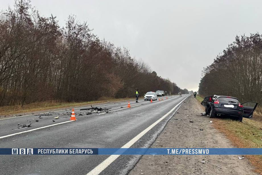 Два человека погибли в лобовом столкновении в Добрушском районе