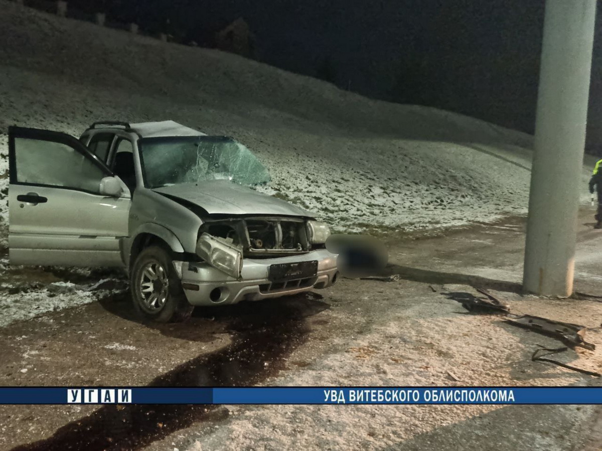 22-летний водитель разбился насмерть в Витебске