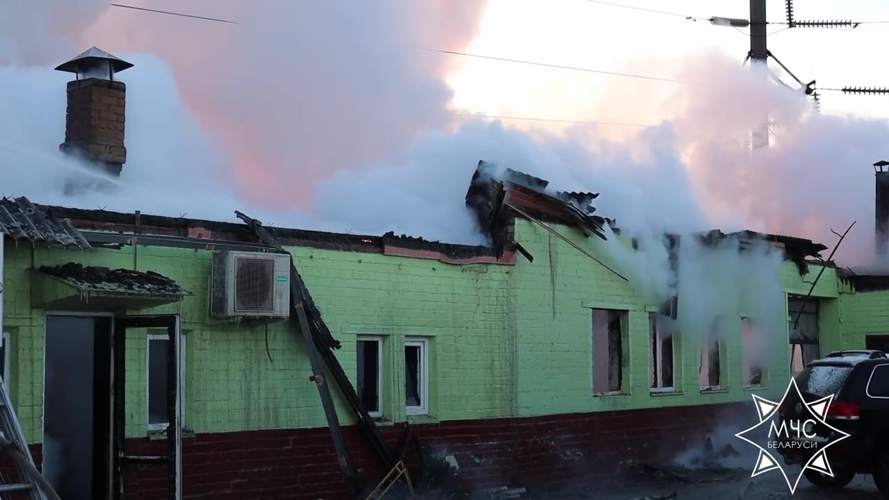 СТО сгорела в Солигорске