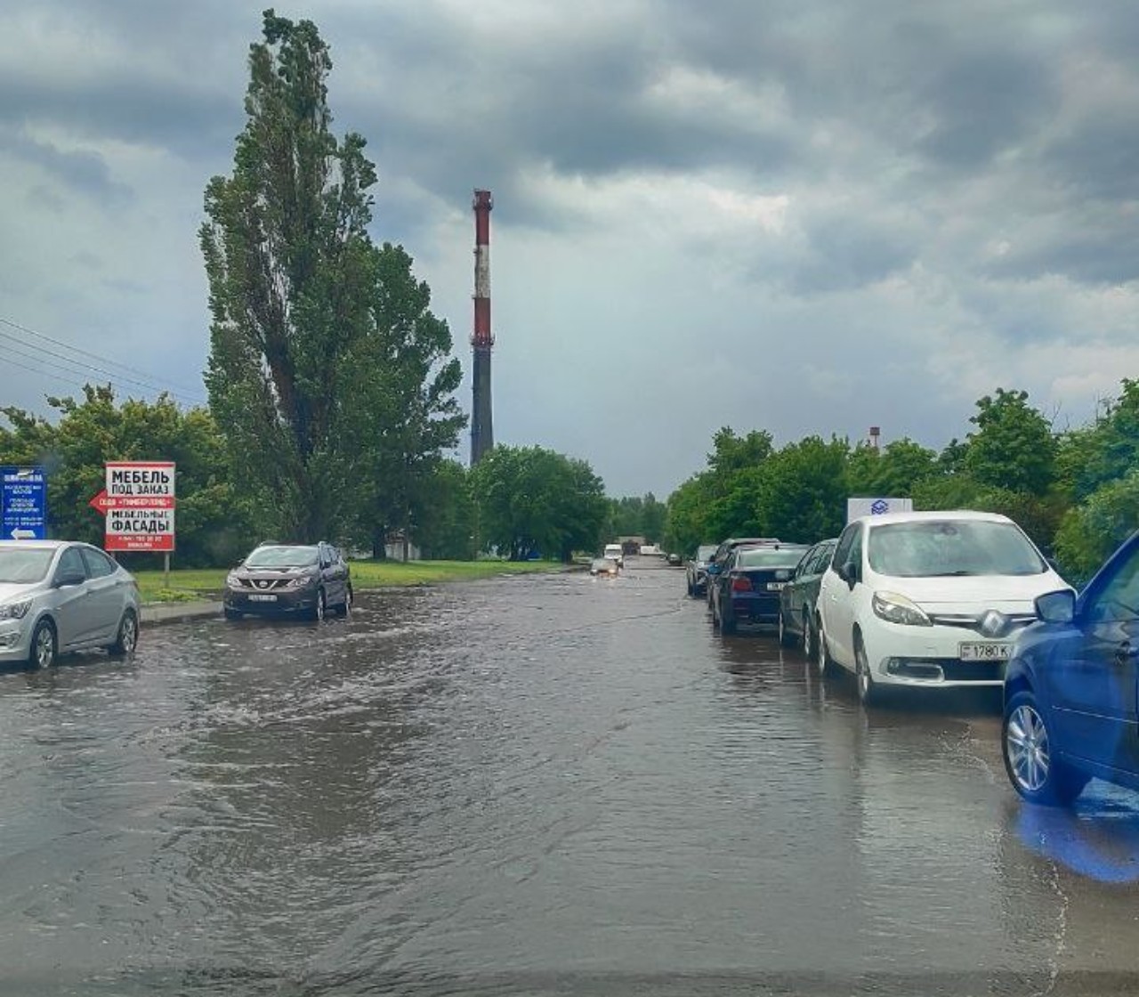 Гомель затопило после дождя