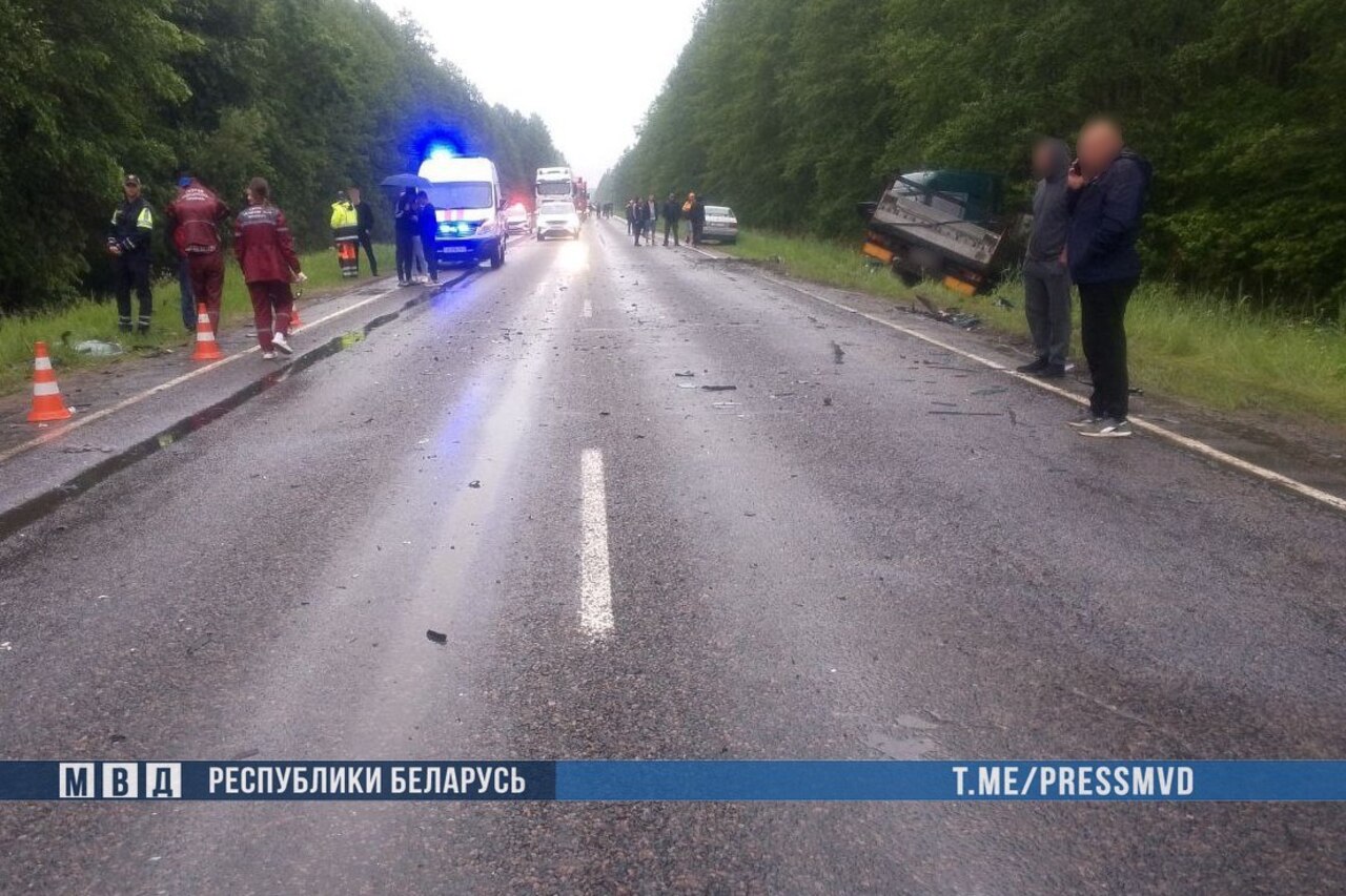 Три человека погибли в ДТП с грузовиком под Жлобином