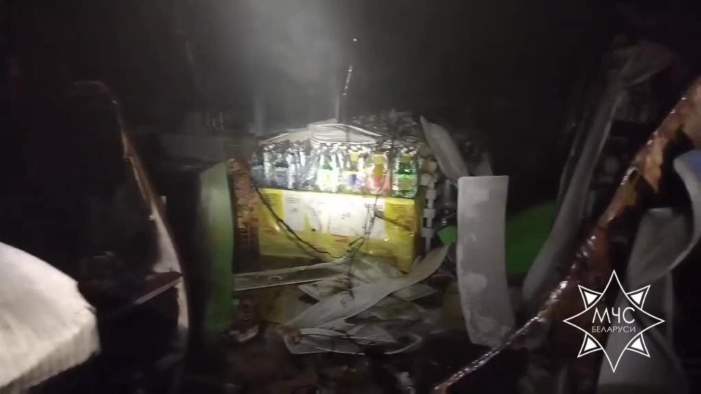 Магазин горел в агрогородке Воля