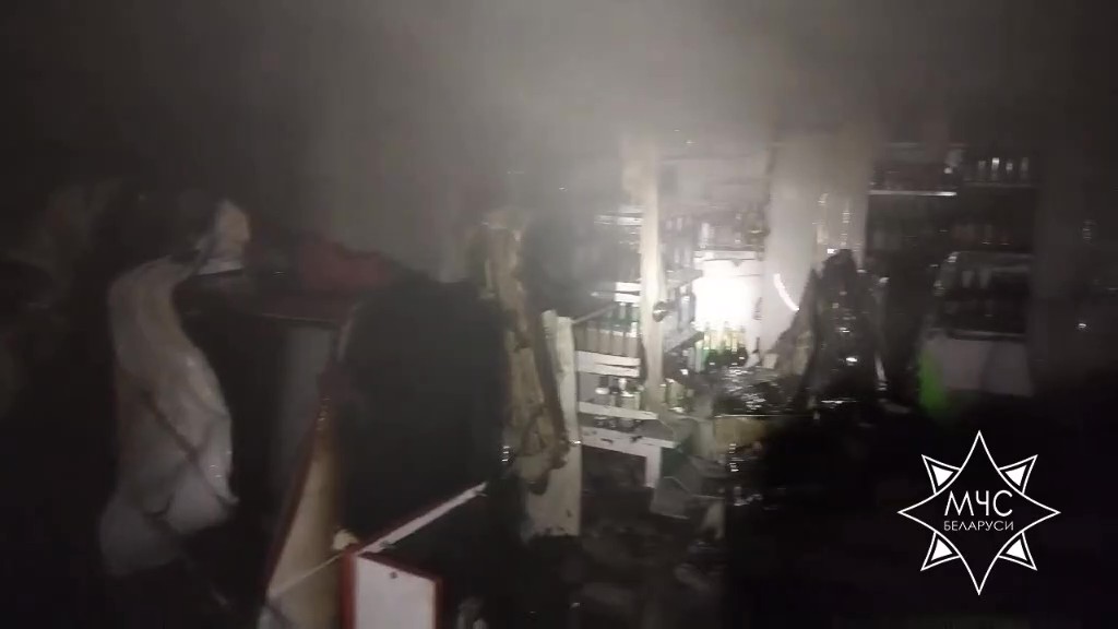 Магазин горел в агрогородке Воля