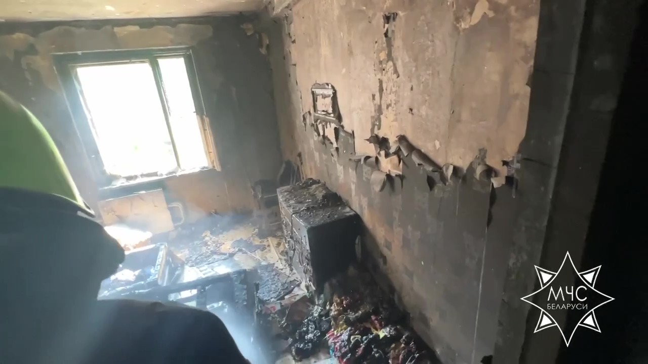Пожар произошел в общежитии в Минске