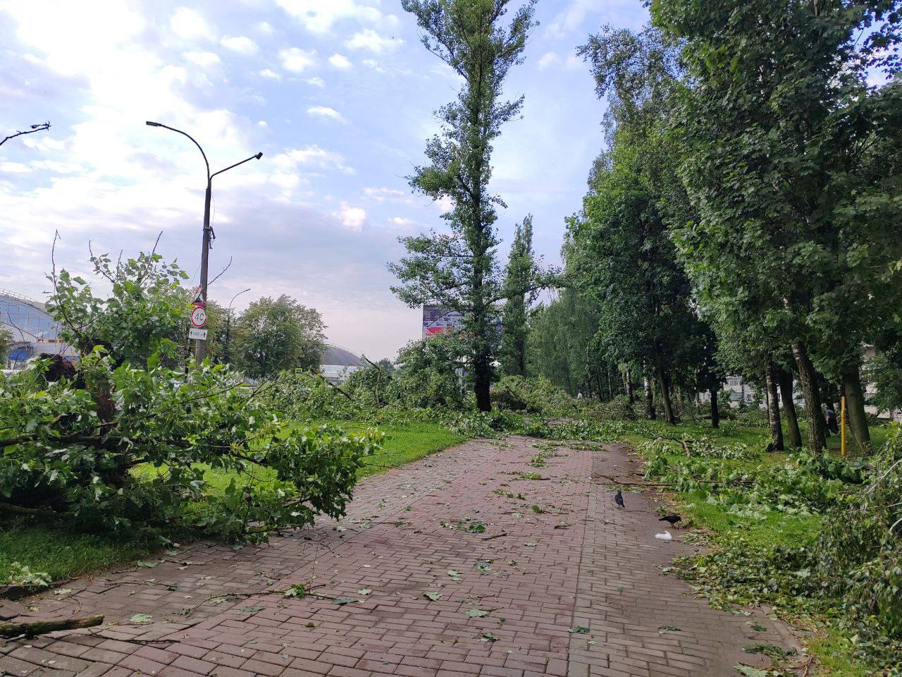 Грозовой фронт нарушил энергоснабжение в Могилеве