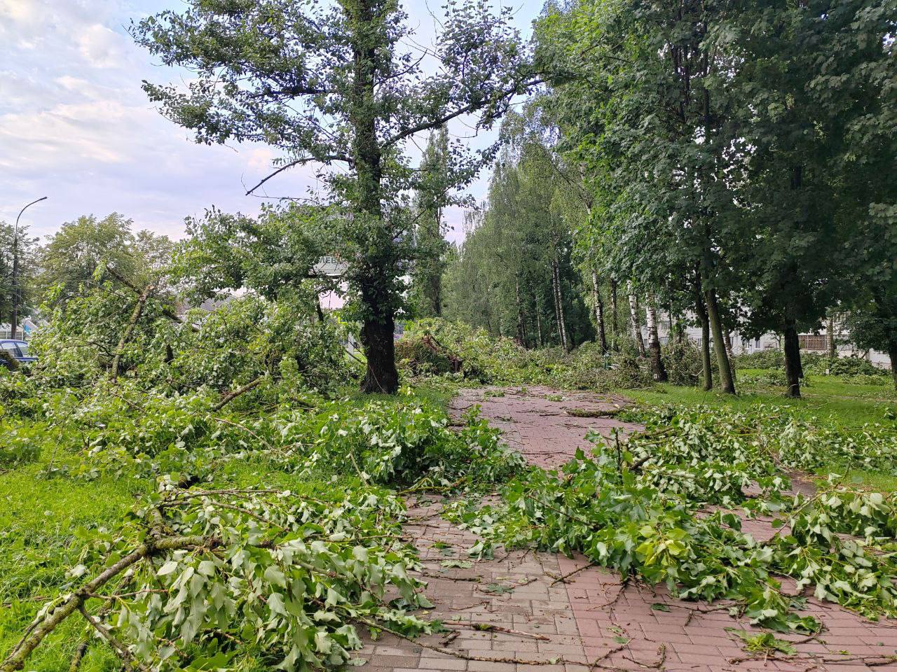 Грозовой фронт нарушил энергоснабжение в Могилеве