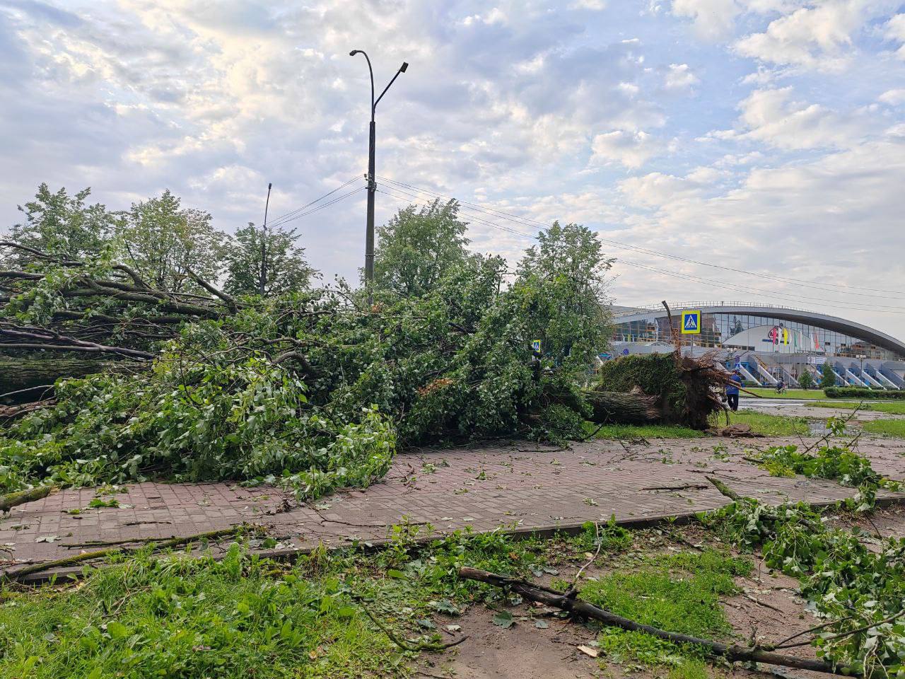 Грозовой фронт нарушил энергоснабжение в Могилеве